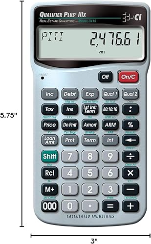 Miniatura 9 de Calculated Industries 3415 calculadora financiera Qualifier Plus IIIX Real Estate