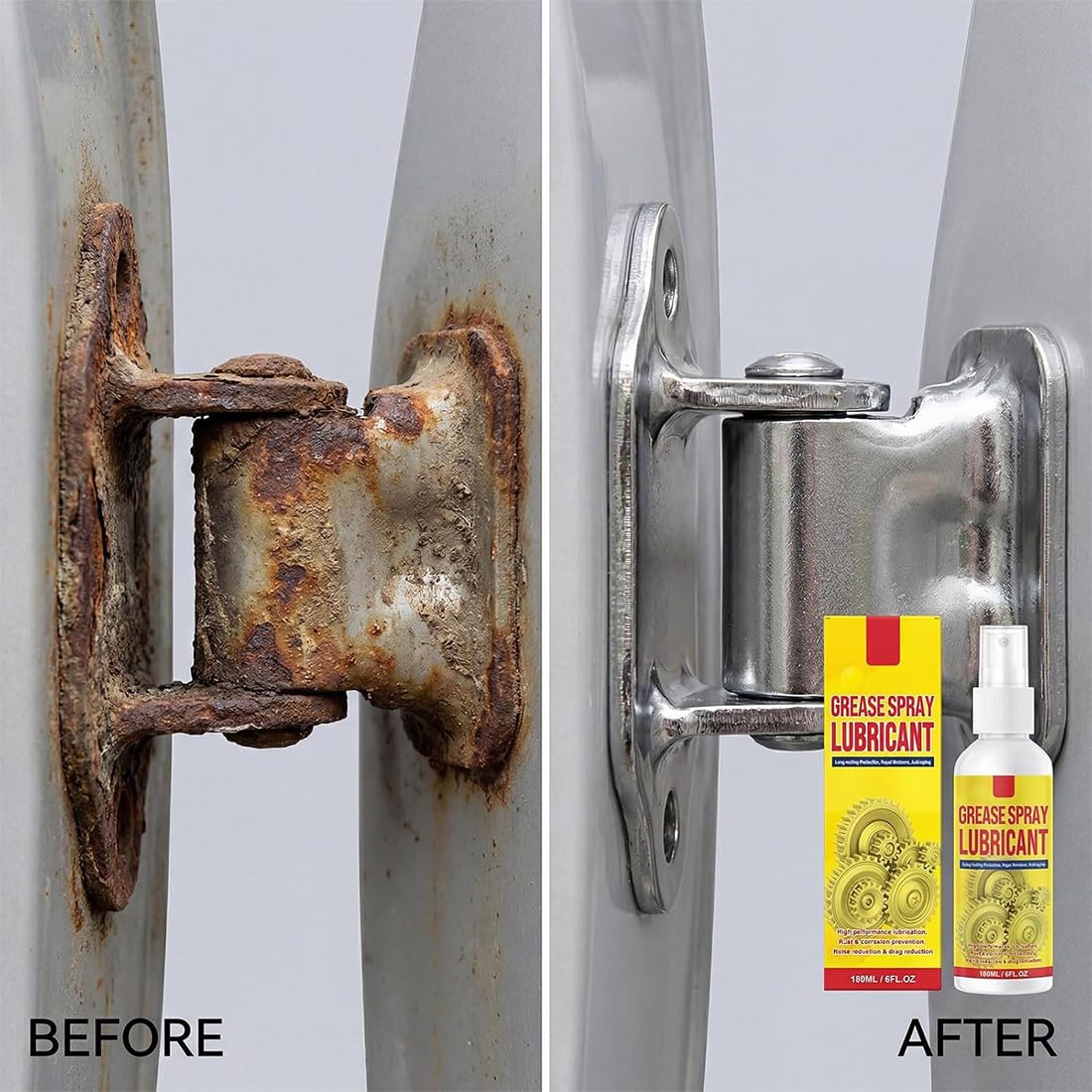 Spray lubricante y removedor de óxido multiusos, spray removedor de óxido (3 piezas)