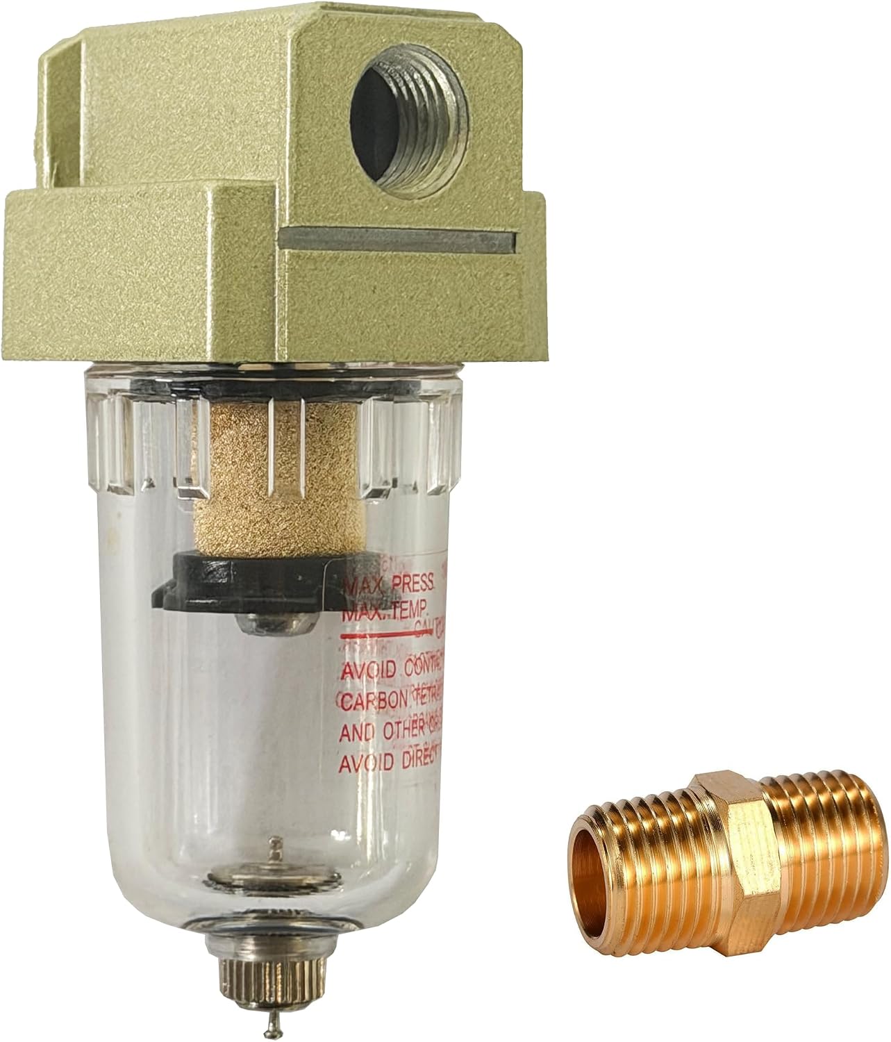 1/4" NPT Air Dryer for Compressor, Oilless Vacuum Pump Water Separator