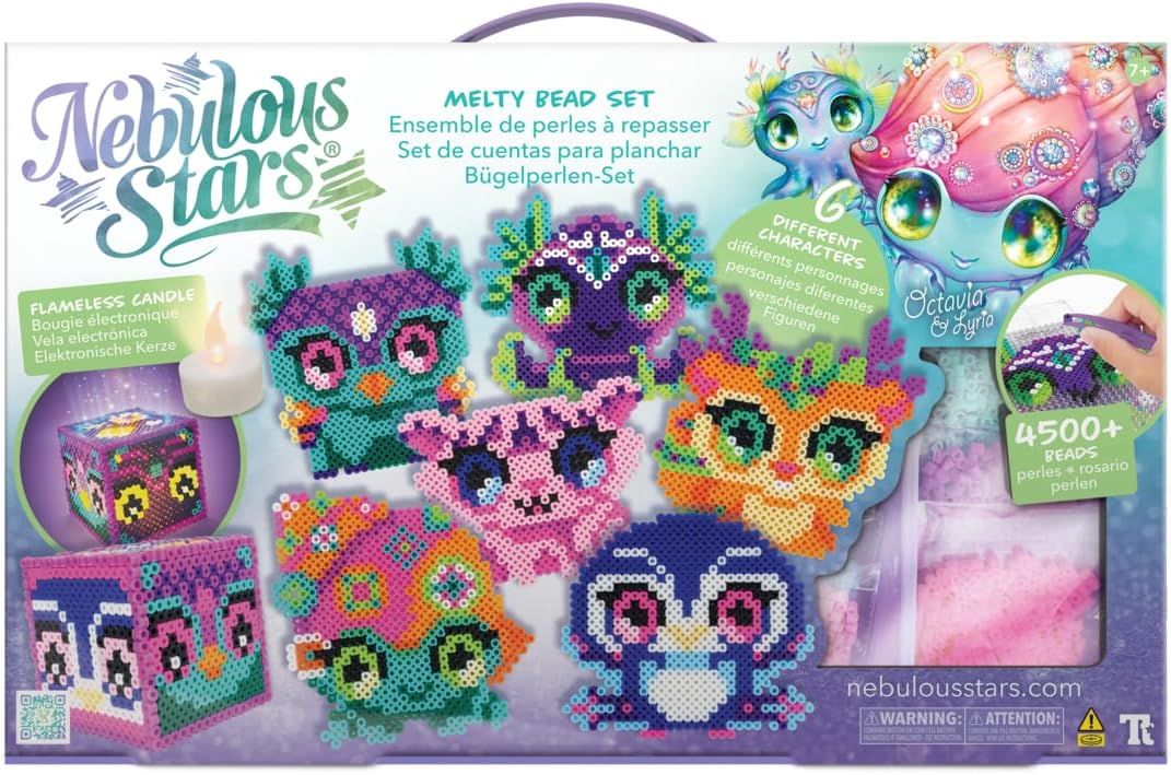 Nebulous Stars NS11209 Stars Iron-on Beads, Multicoloured