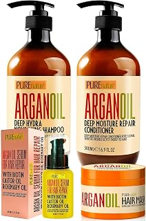 NATURE Argan Oil Shampoo and Conditioner Set, Moroccan…
