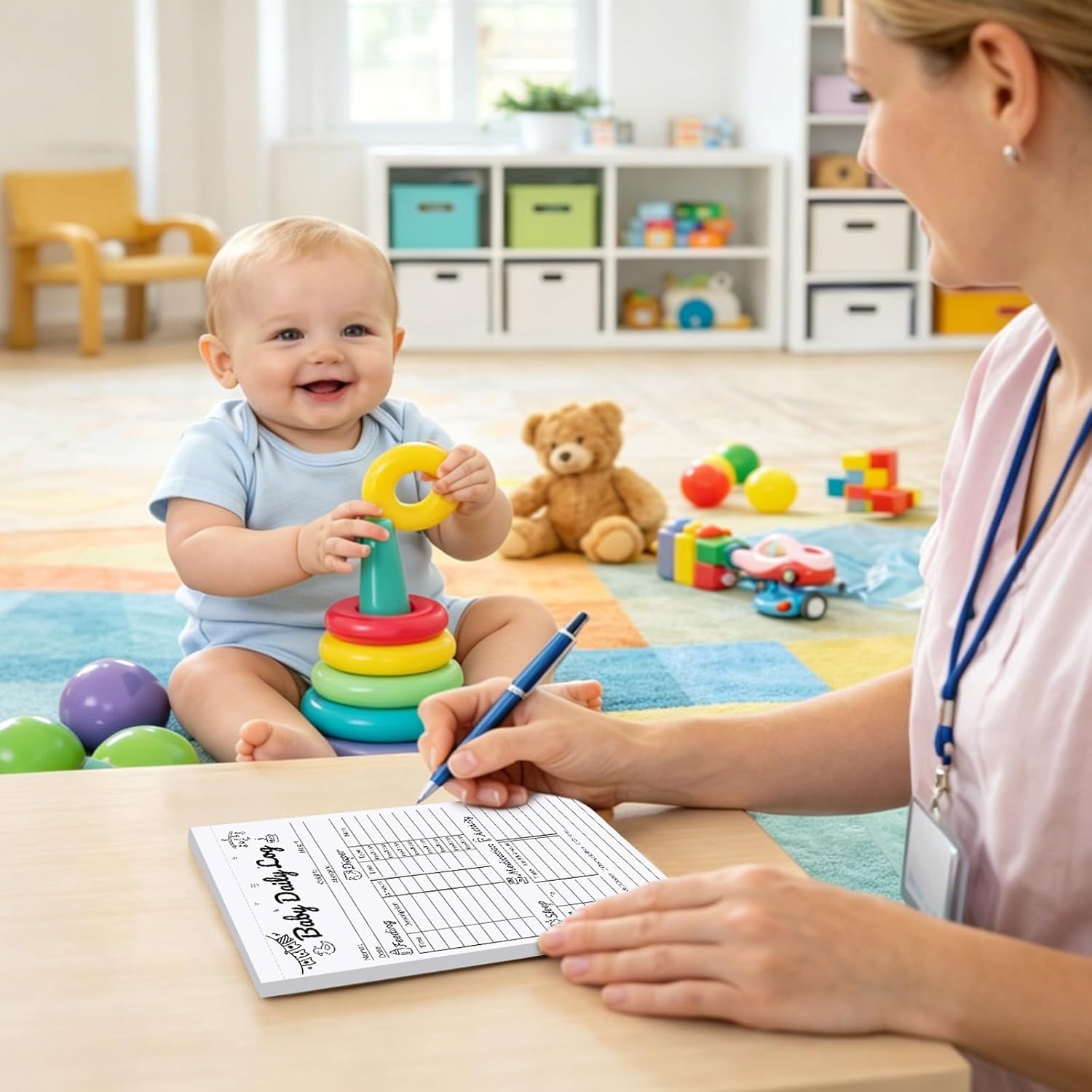 zmybcpack 2 Pack Baby Daily Log Notepads, 5.5x8.5 Inch, 50 Sheets/Pad image 5