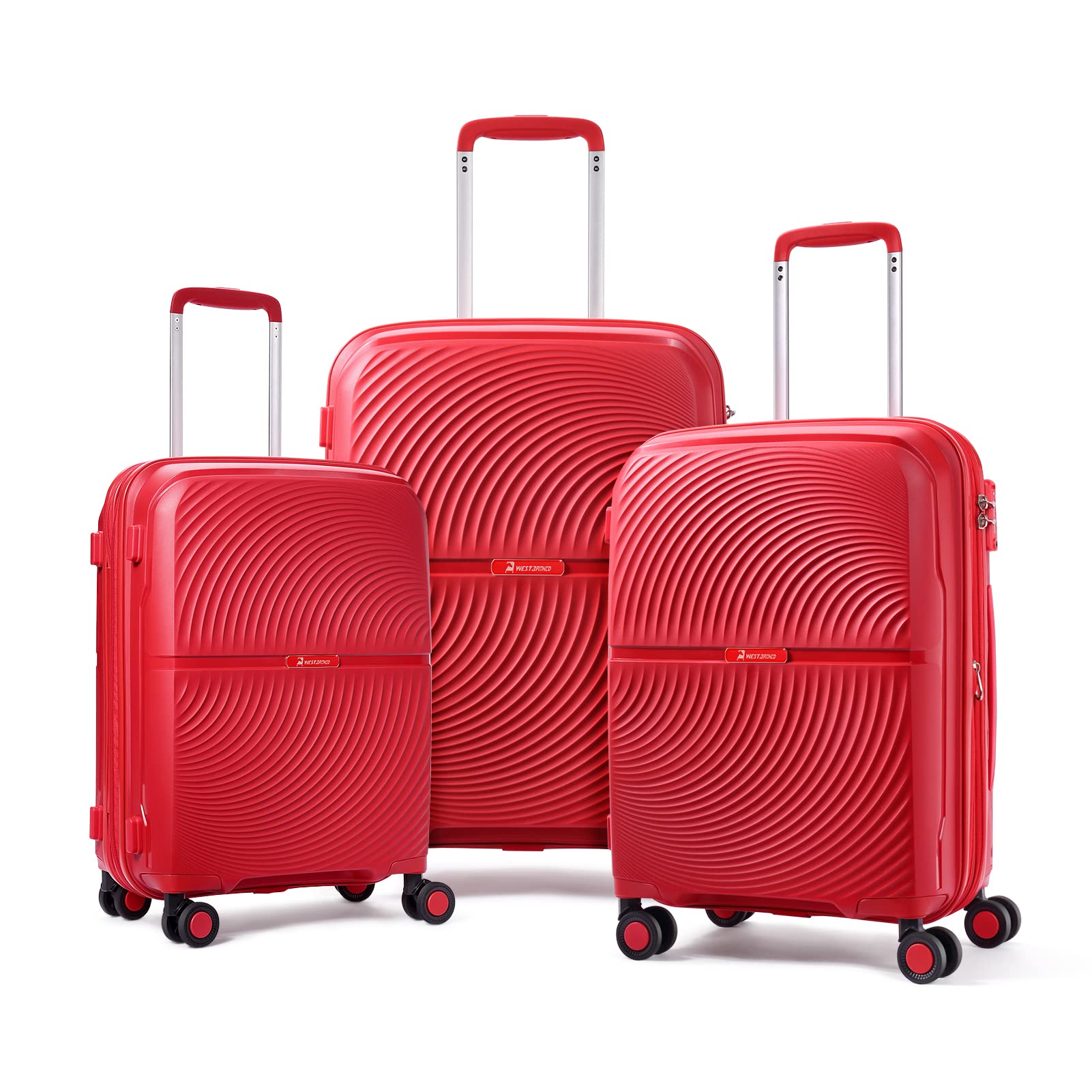 WESTBRONCO Luggage Sets Expandable Hardside Lightweight Suitcases with