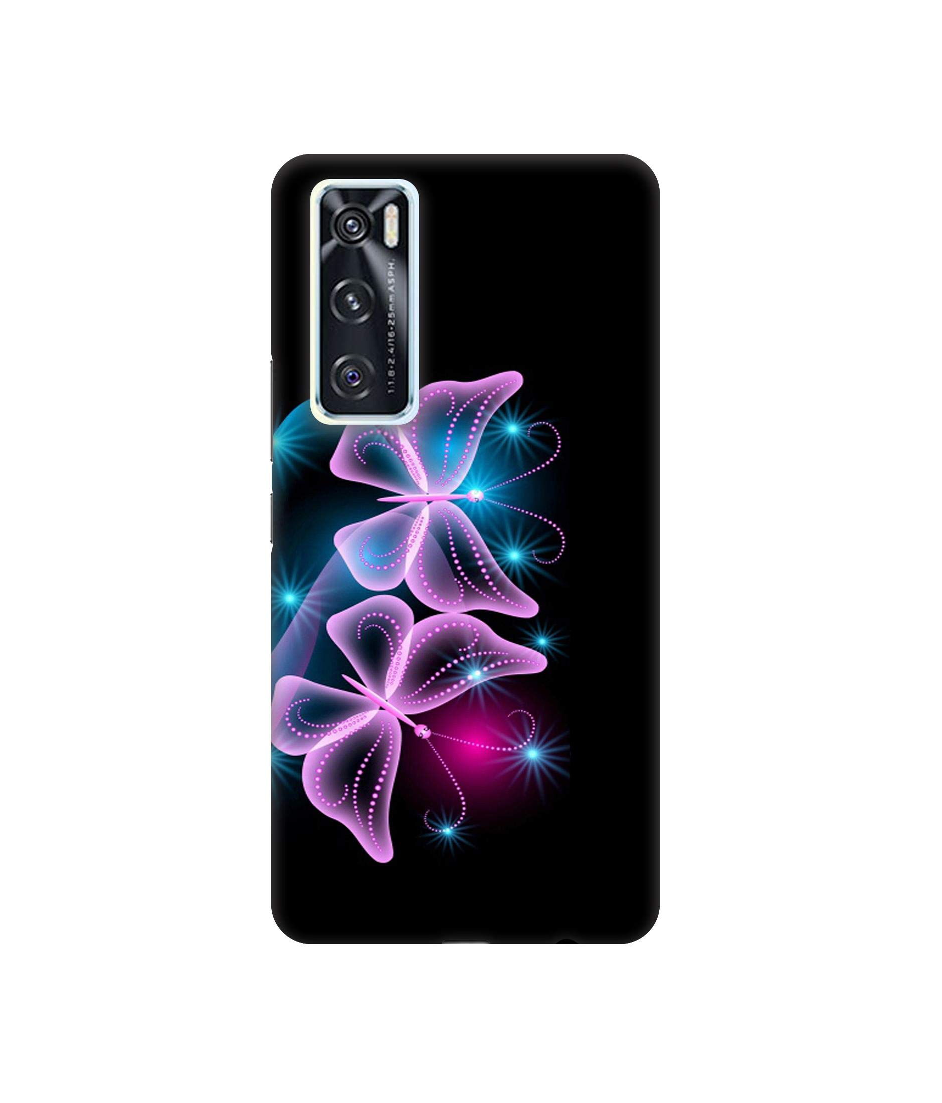 Solimo Plastic Designer Butterflies Neon Light 3D Printed Hard Back Case Mobile Cover for Vivo V20 Se,iPhone SE Multi-Coloured (B08S7N9F4S) Amazon Price History, Amazon Price Tracker