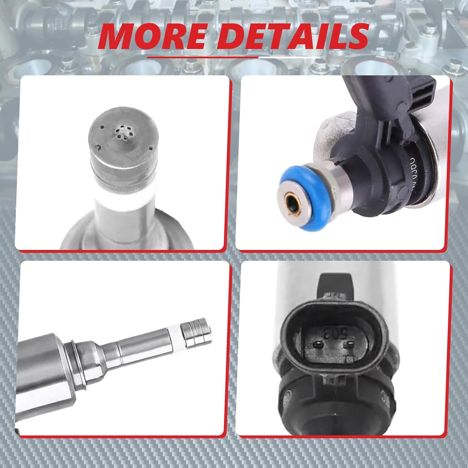 Fuel Injectors Fits for VW GTI Tiguan AUDI A3 A4 A5 Q5 TT 2.0TSI 06H906036G