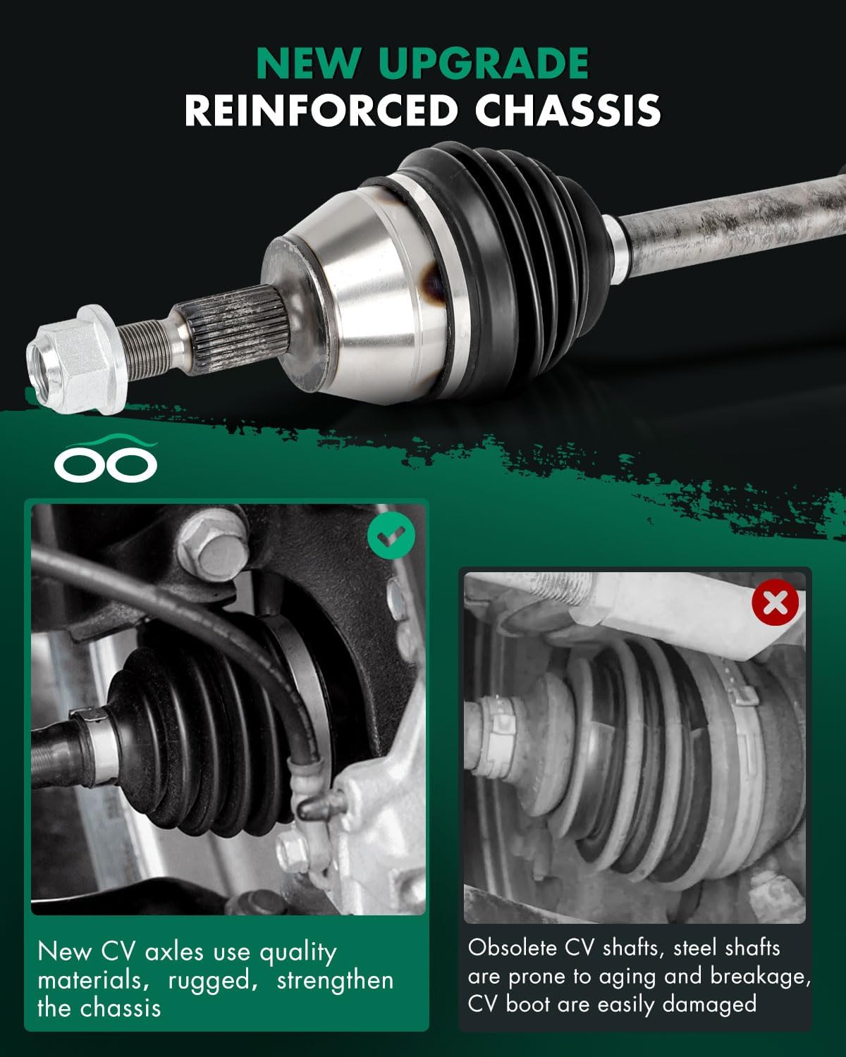 Front Left Cv Axle Shaft Assembly 2014-2018 For Ford Transit Connect 66-2351 Ncv11216