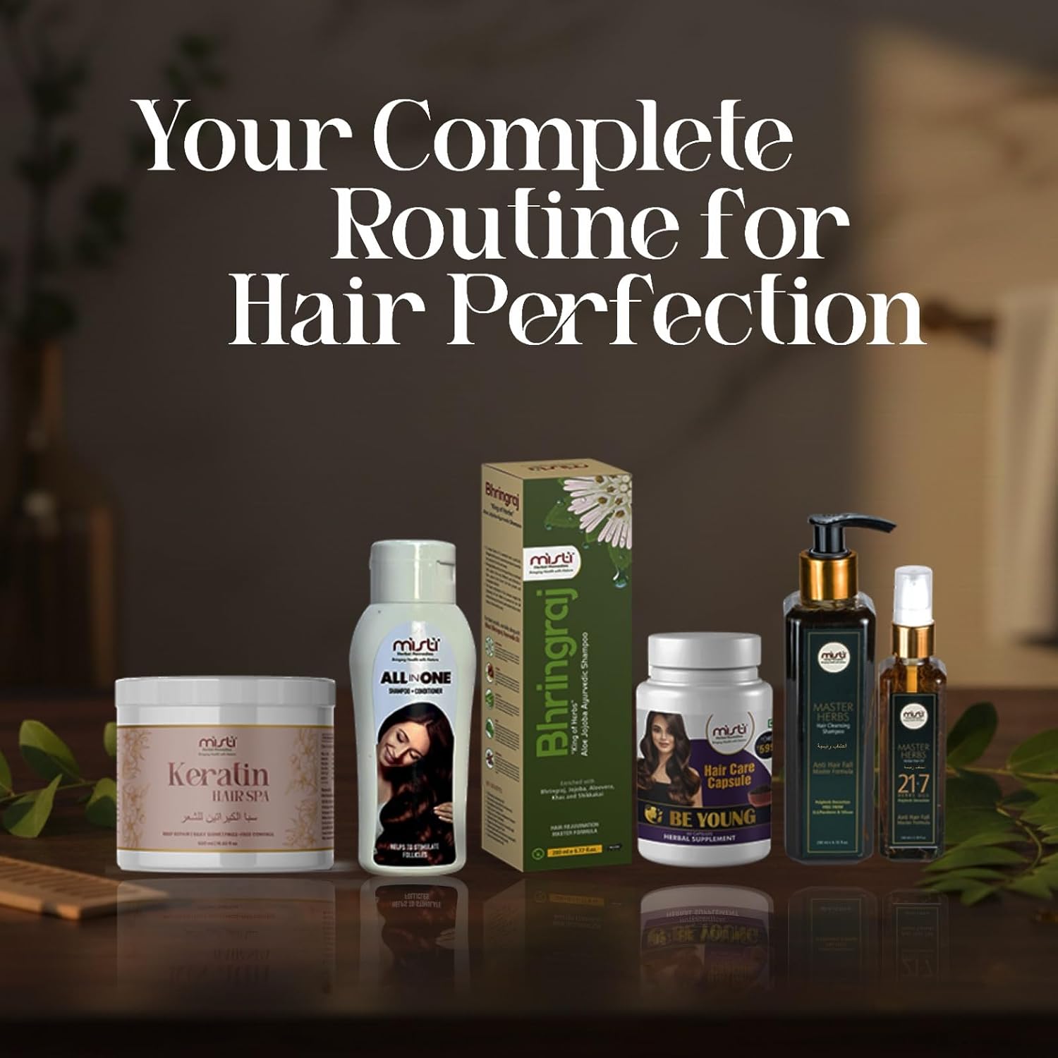 Master Herbs Hair Oil & Anti Hairfall Shampoo Combo Hair Fall & Greying Control | Dandruff Control | Hair Growth & Strengthen Strong Long & Thick Hair (Oil-100ml, Shampoo-200ml)
