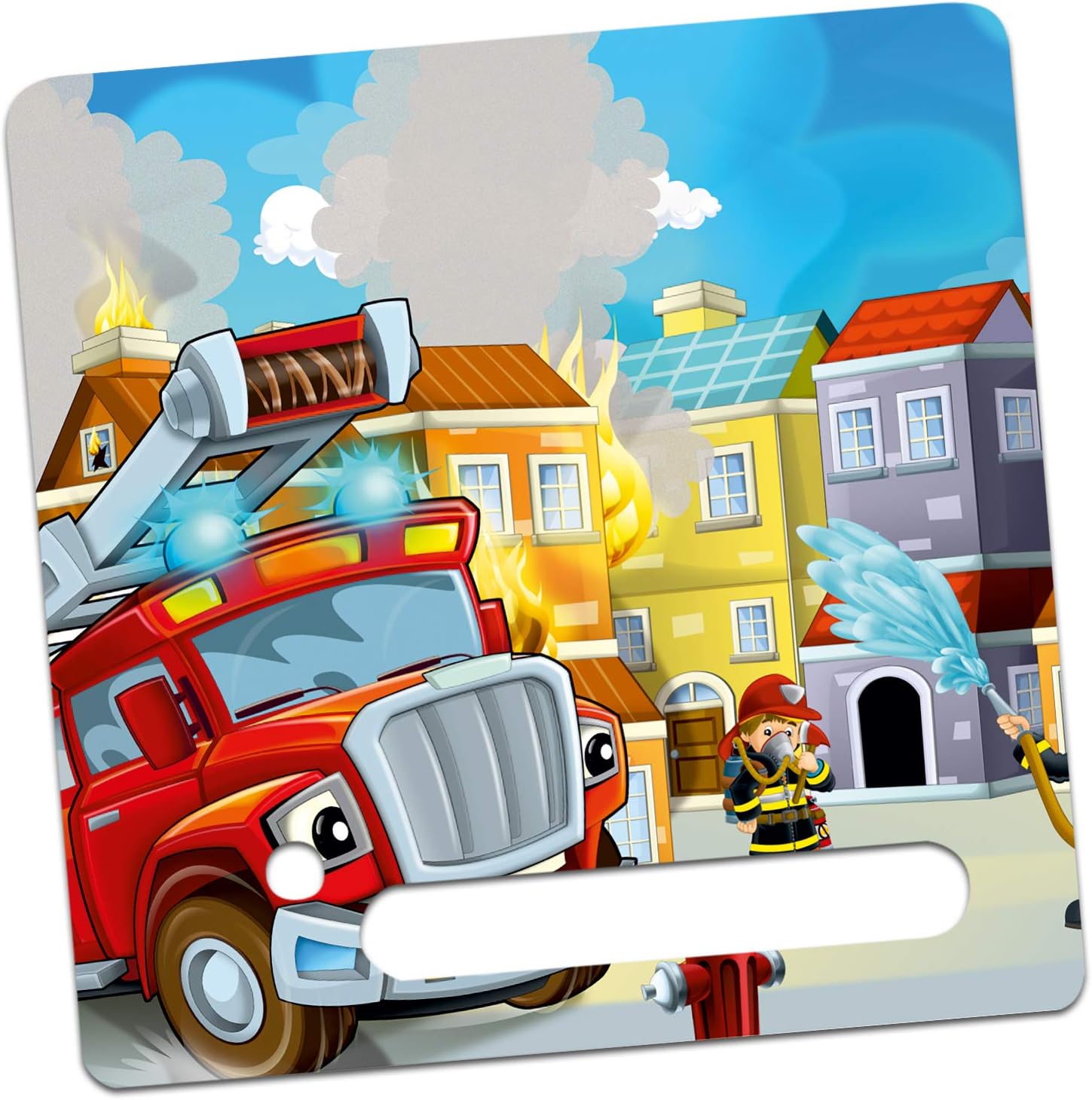 yabaduu Protective Film Cover for Toniebox Perfect Fit Self-Adhesive Child-Friendly Film Accessories for Children Toys (Y031-24 Fire Brigade - Image 4