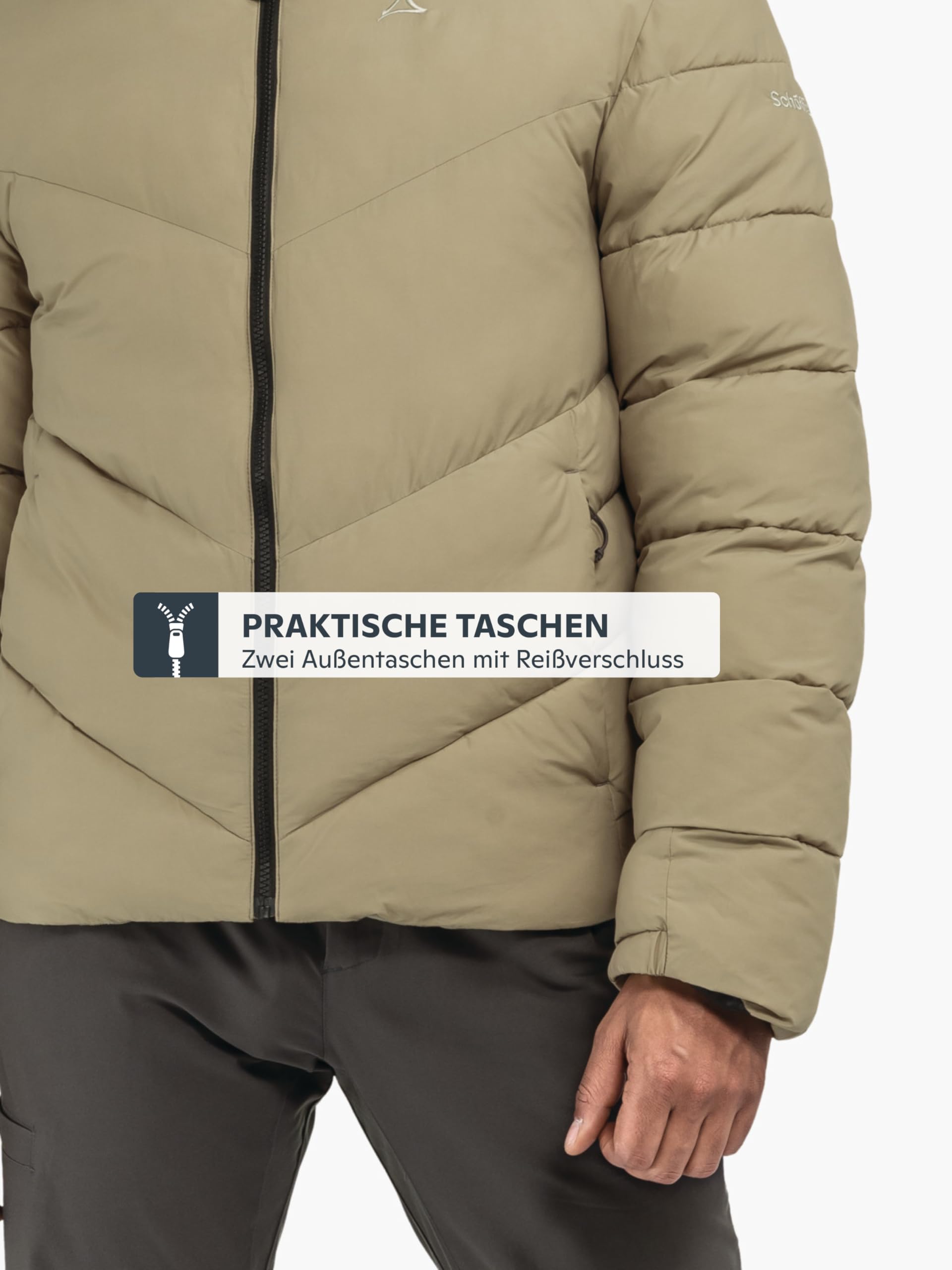 Schöffel Herren Ins Jacket Style Lodos MNS, leichte Steppjacke mit hoher Wärmeleistung, bequeme, warme Winterjacke mit Kapuze und hochschließendem Kragen