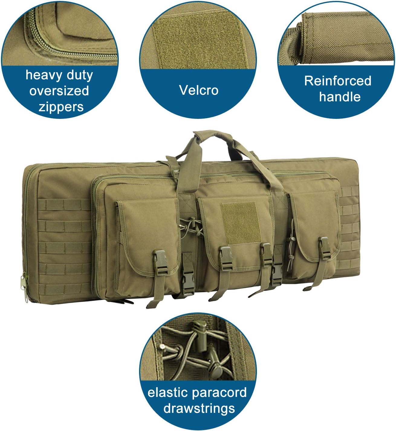 Gun Bags Double Gun Case with Magazine Pouch 32/38/42/48 inch