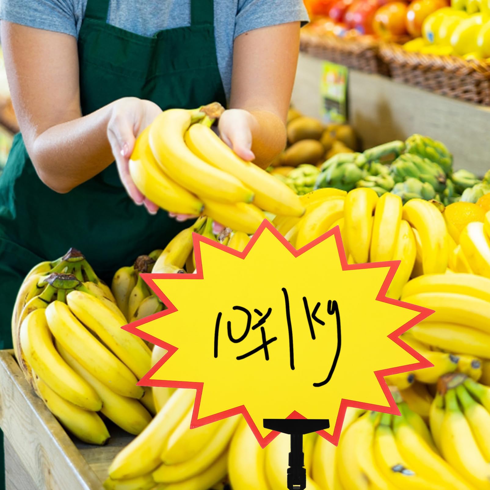 100 Gelbe Papier Preisschilder für Einzelhandel und Supermärkte