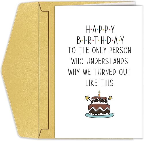 Divertida tarjeta de cumpleaños para mejor amigo, tarjeta de cumpleaños humorística para mejor amigo, tarjeta de cumpleaños de mejor amigo, tarjeta