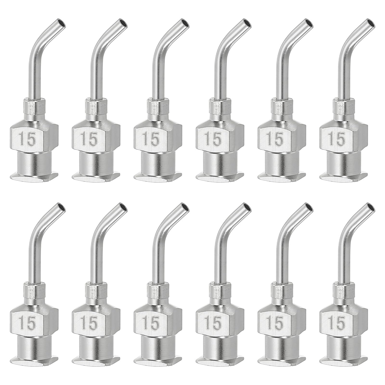 PATIKIL Dosierkanülen 27G (12 Stück) – Stumpfe Spitze, Luer-Lock, 1 Zoll, Für Klebstoff & Tinte, Industriell