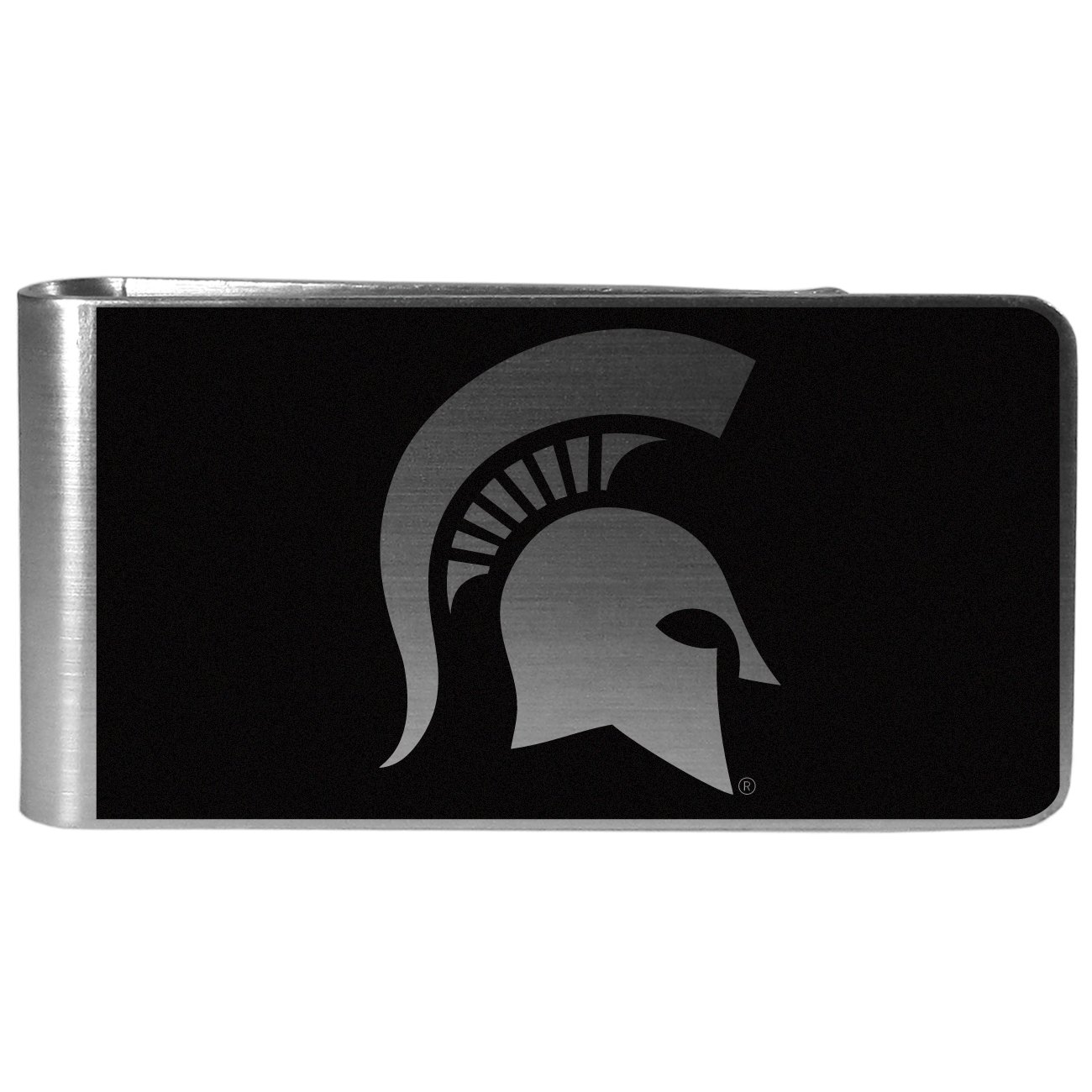NCAA Michigan State Spartans Black & Steel Money Clip-image-21