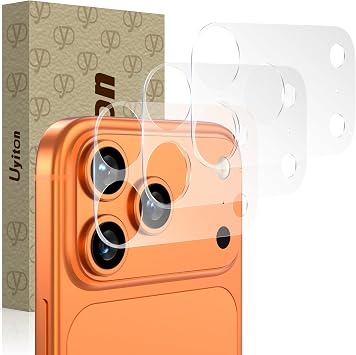 Uyiton 3 Pack for iPhone 17 Pro Camera Plateau Protector - [Protects Camera Base Only Not Cover Lens] [Invisible & Bare-Hand Feel] [Scratch Resistant] [Fits All Cases] Ultra-Thin PET Film, Matte