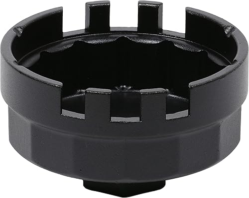 Miniatura 7 de ARES 2,206.890-2.520 in Llave negra para tapa de filtro de aceite para Toyota y Lexus - Llave de 14 flautas de 38 pulgadas - Retira fácilmente los