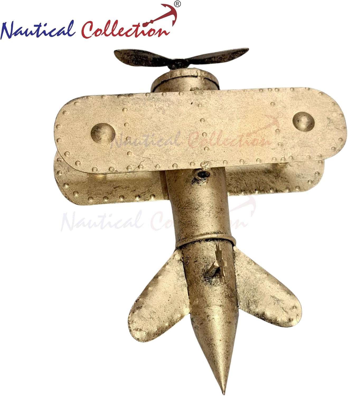 NAUTICAL COLLECTION Wrought Iron Airplane | Decorative Home décor Collectible | Desk top Decor