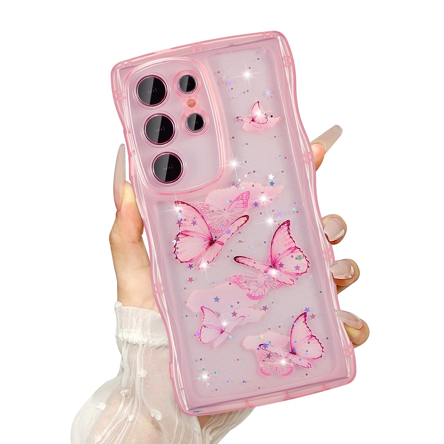 Amazon.com: UEEBAI Wave Butterfly Case for Samsung Galaxy S25