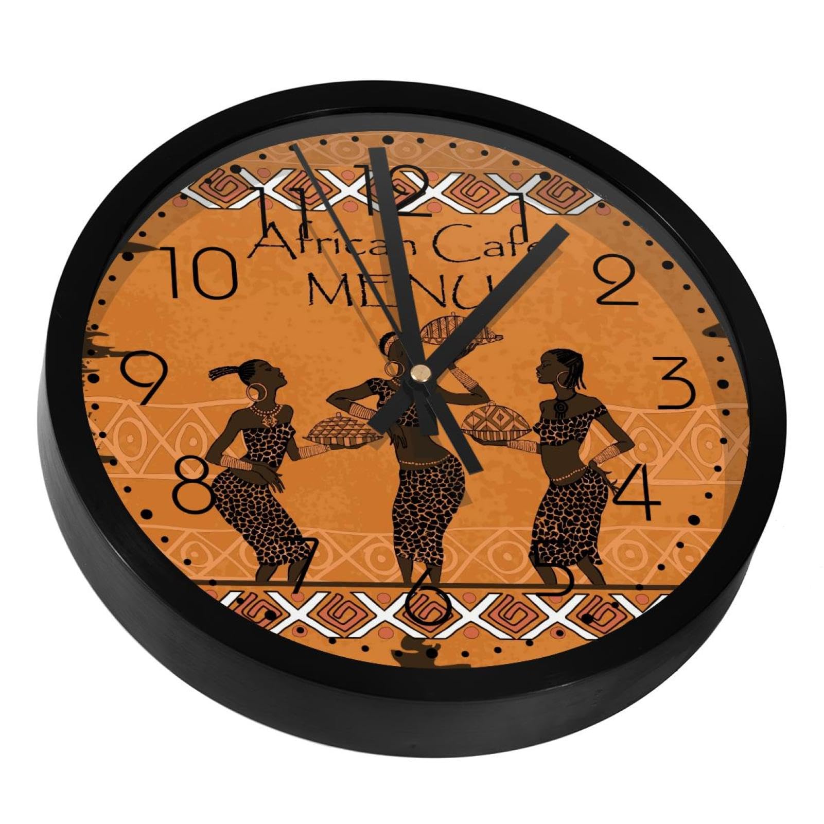 Horloge murale silencieuse au design soigné et finitions élégantes pour bureau