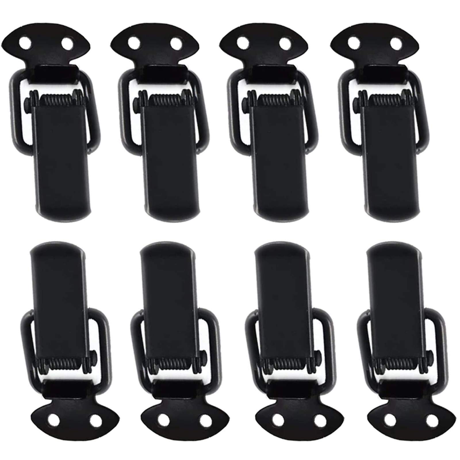 Moraillon Chiusura 8 Pz Serratura Tensione In Acciaio Inox Serratura Cassa Blocco Leva Bloccaggio Dondolo Chiusura Per Scatola Cassetto Armadio Cassetto Cassetta Strumenti Schwarz