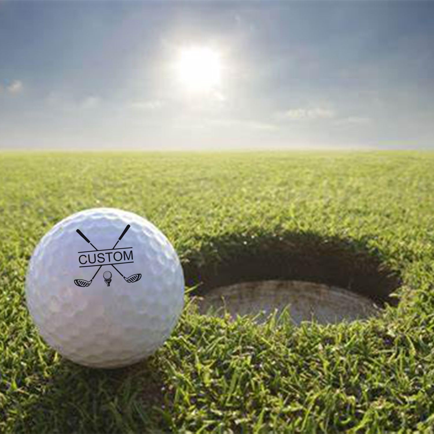 Personalized Golf Balls-Custom 3 pcs Golf Ball with Logo,Text or Photo as a Cool Golf Ball Gift for Men