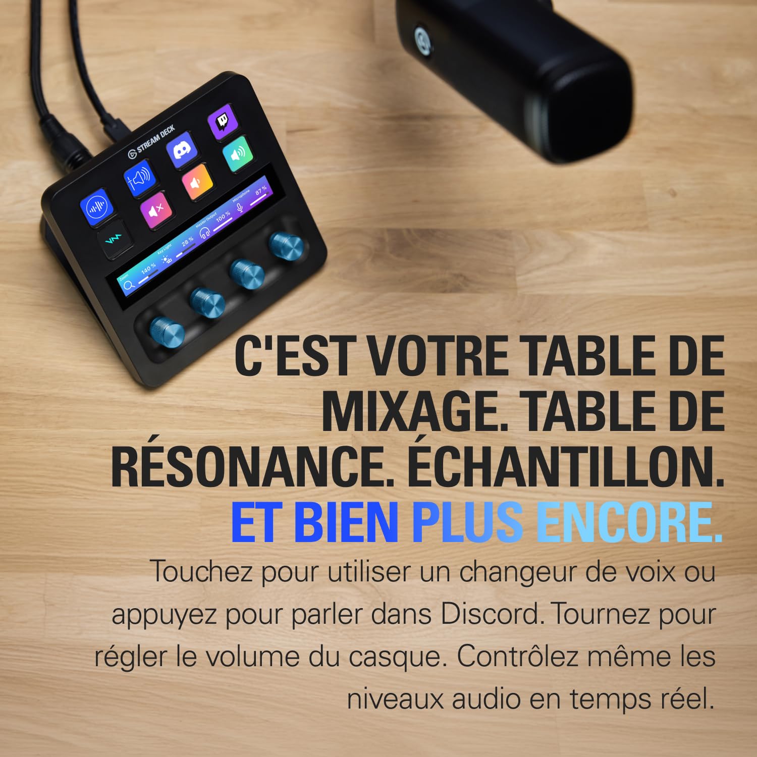 Elgato XLR Dock MK.2 – Pour Stream Deck + | Gain 80 dB, alimentation fantôme, Clipguard 2.0, effets DSP, USB-C, fonctionne avec tout micro XLR