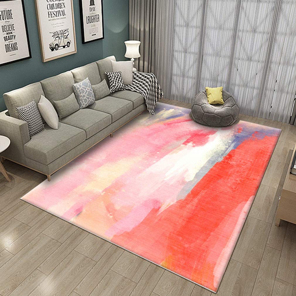 Buy MOXIC Soft Abstract Art Living Room Area Rugs Square Children Crawling Bedroom Rug Fleece Anti-Slip Carpets Nordic Modern 3D Home Decor Mats Indoor Outdoor Runners Nursery 5' X 5' — BookShops.in
