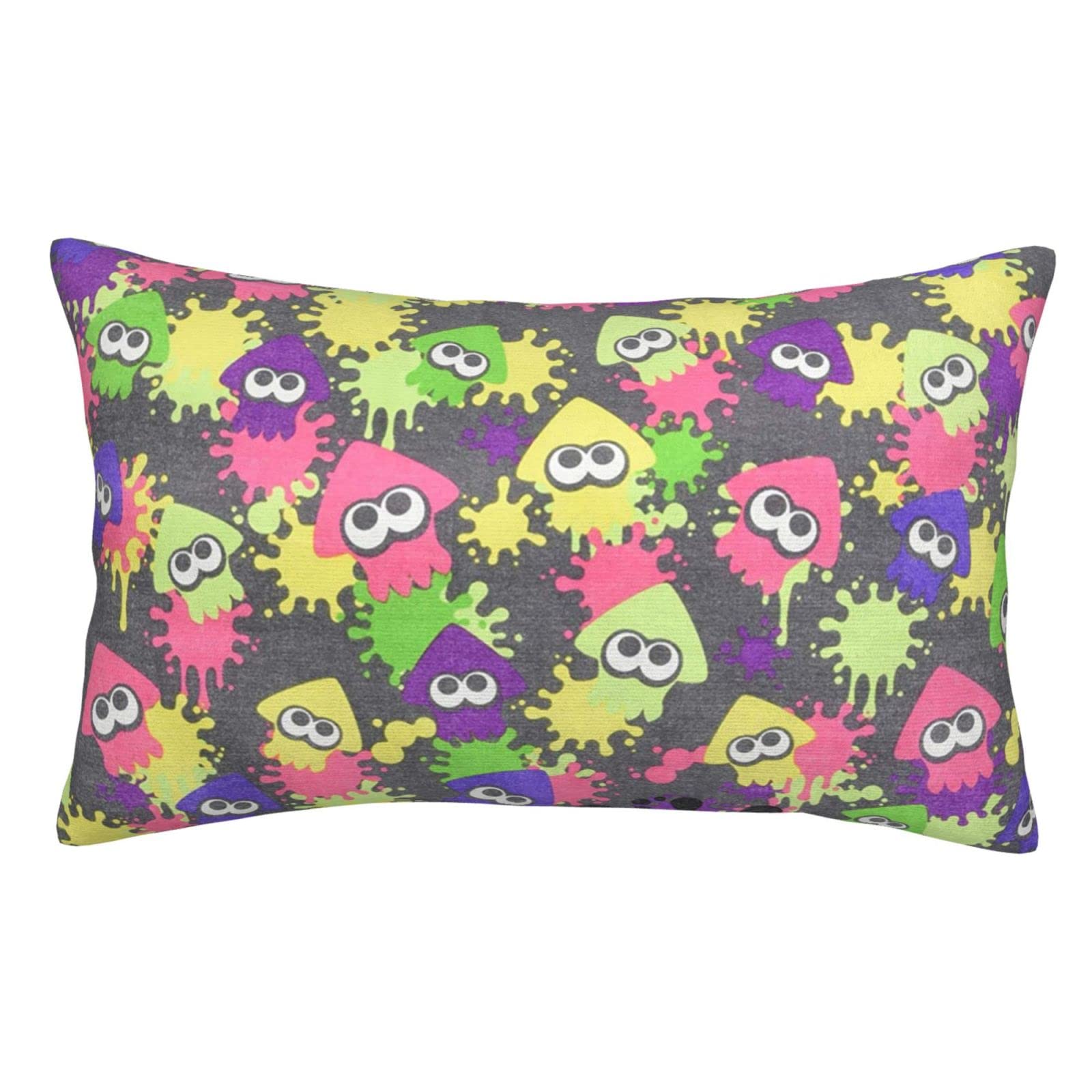 Amazon｜スプラトゥーン 枕カバー 防ダニ 抗菌 防臭 肌に優しいピロー