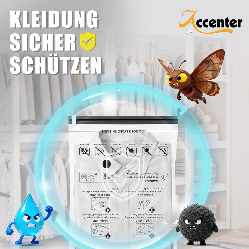 Accenter Elektromos Pumpás Vákuum Táskák Ruhákhoz - Utazás és Tárolás