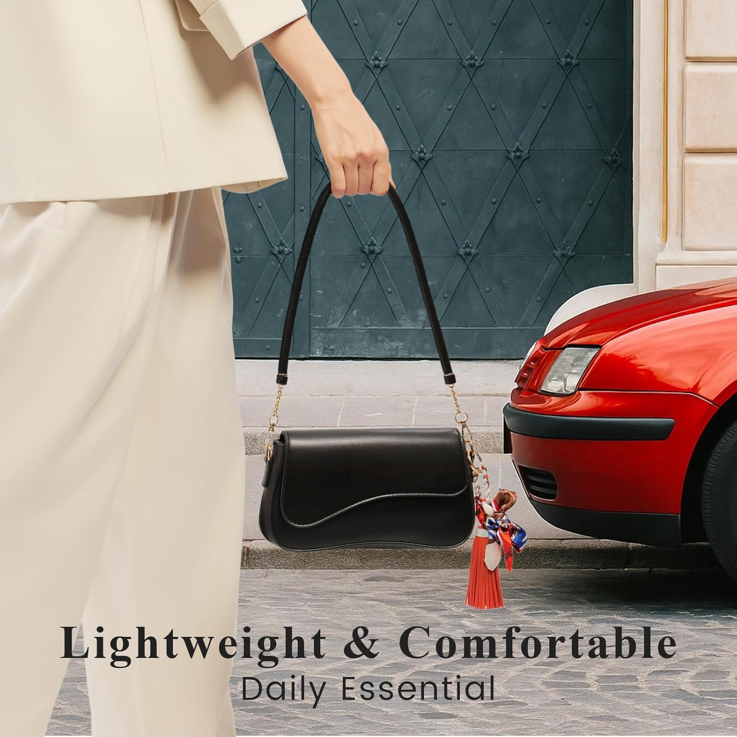 Shoulder Bag for Women Y2K Trendy Purse PU Leather Hobo Handbags Clutch Saddle Crossbody Underarm Bag - Image 7