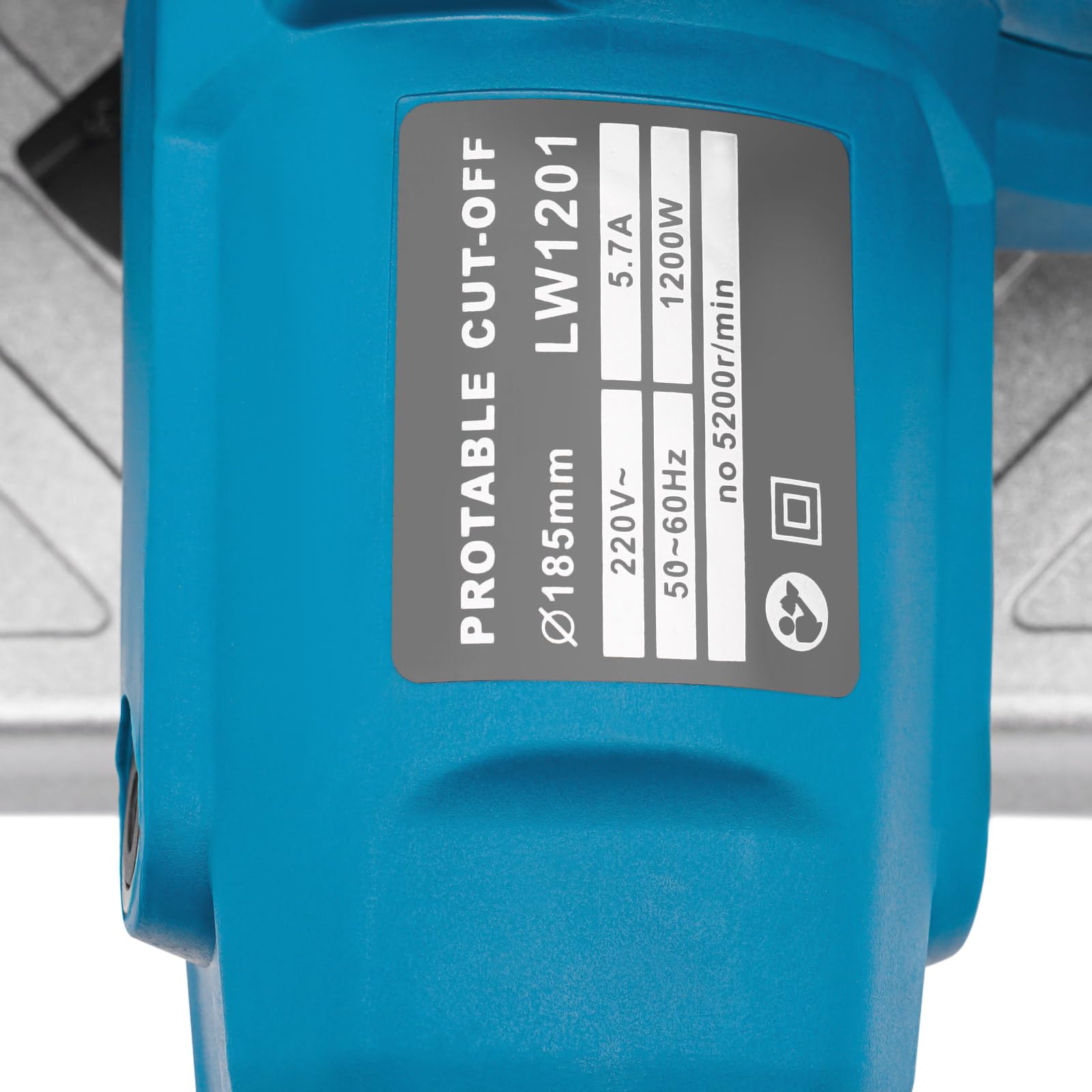Sierra de Corte para Metales Multiusos de 17,8 cm - 5200 RPM con Corte Transversal (Azul)