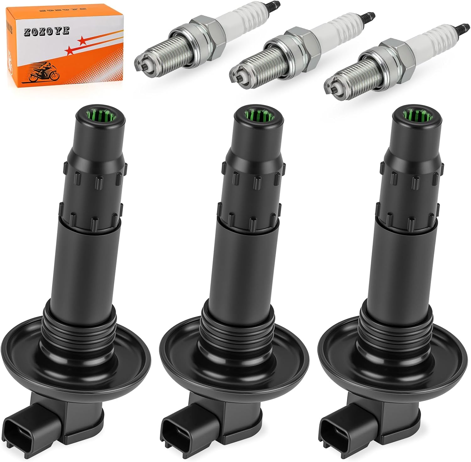 For Sea Doo GTX RXT RXP GTI GTS 130 155 185 215 255 260 3Pcs Ignition Coils & Iridium Spark Plugs 2002-2017 420664020