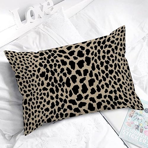 Vista 514 de ArogGeld Chinoiserie - Funda de cojín con estampado de leopardo y guepardo fucsia, con manchas de animales de vaca, color rosa oscuro, decoración