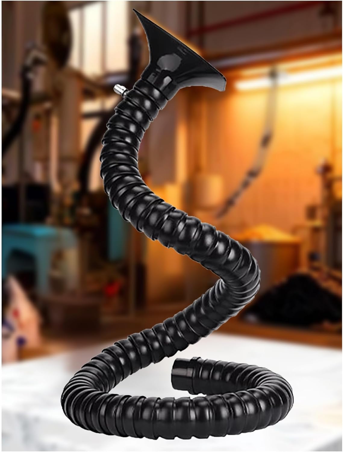 Plastic Dust Extraction Tube Kit with Hose, Flexible Fume Collector Duct for Smoke/Fume Removing, 2in Dia Ventilation Exhaust Tubing(Color2-50mm,80cm/31.4'')