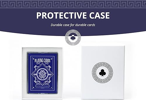 Miniatura 6 de Cartas de juego duraderas resistentes al viento, baraja de cartas impermeable, cartas de póquer protegidas de plástico, capas extra integradas para