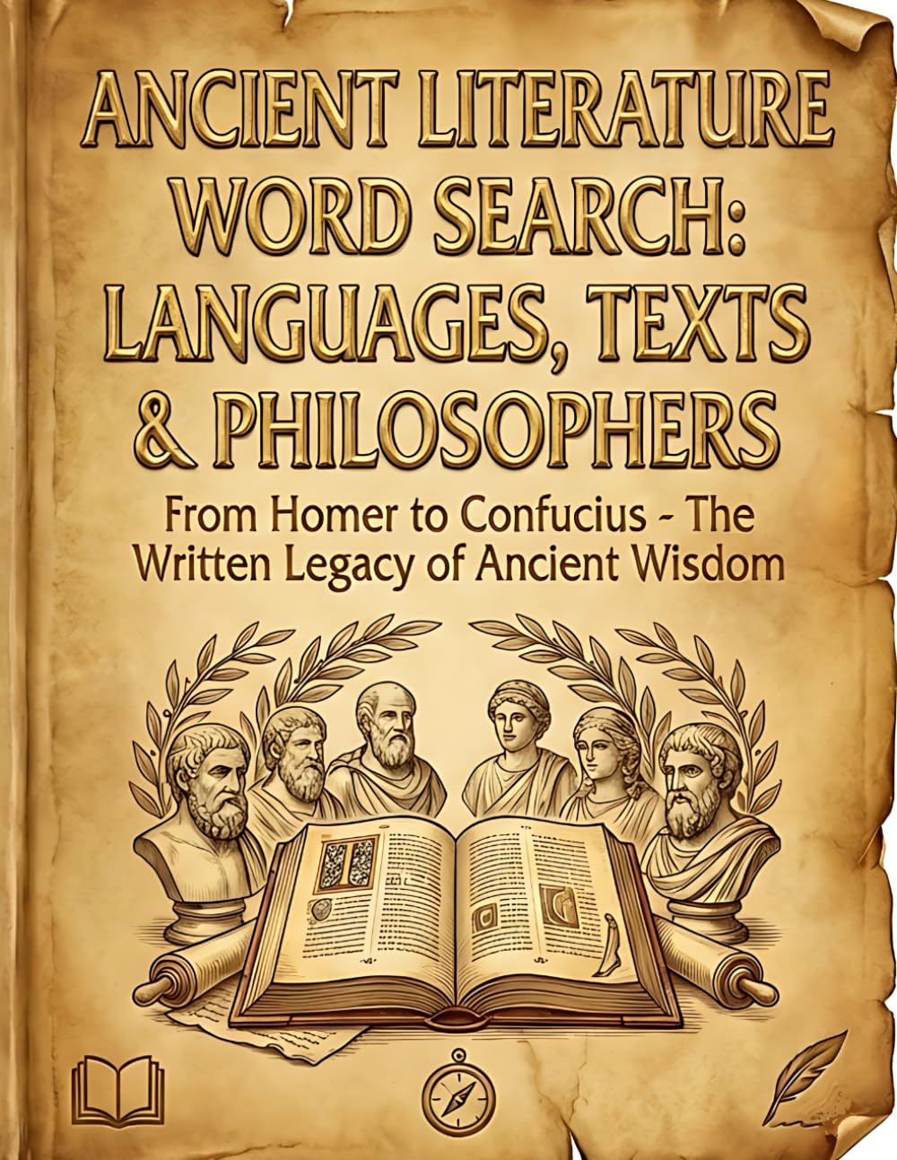 Ancient Literature Word Search: Languages, Texts & Philosophers: Book 9 200 Puzzles - From Homer to Confucius (The Complete Ancient Civilizations Word Search Collection)