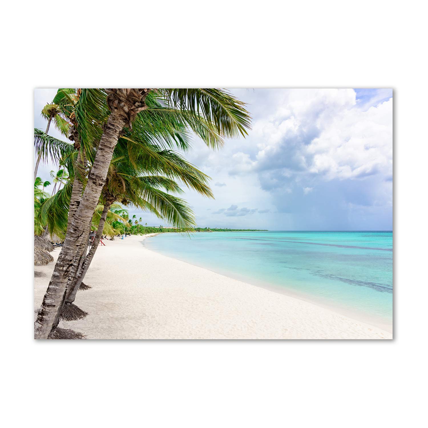 Impression sur verre 100x70 cm invitation au voyage avec ce paysage de plage tropicale