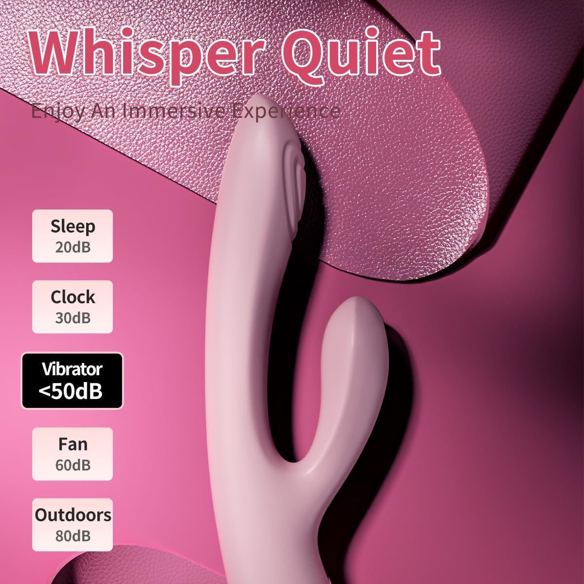 Dual Rabbit Dildo Vibrator Personal Massager Adult Sex Toys with 16 Pleasure Modes Waterproof Soft Silicone Massager Vibrator Rabbit Adult Sex Toys & Games