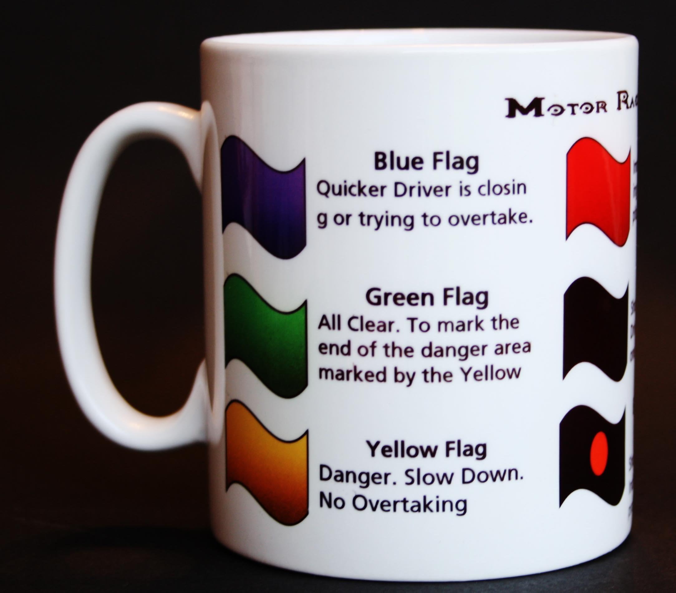 Motor Racing Marshal Flag Mug