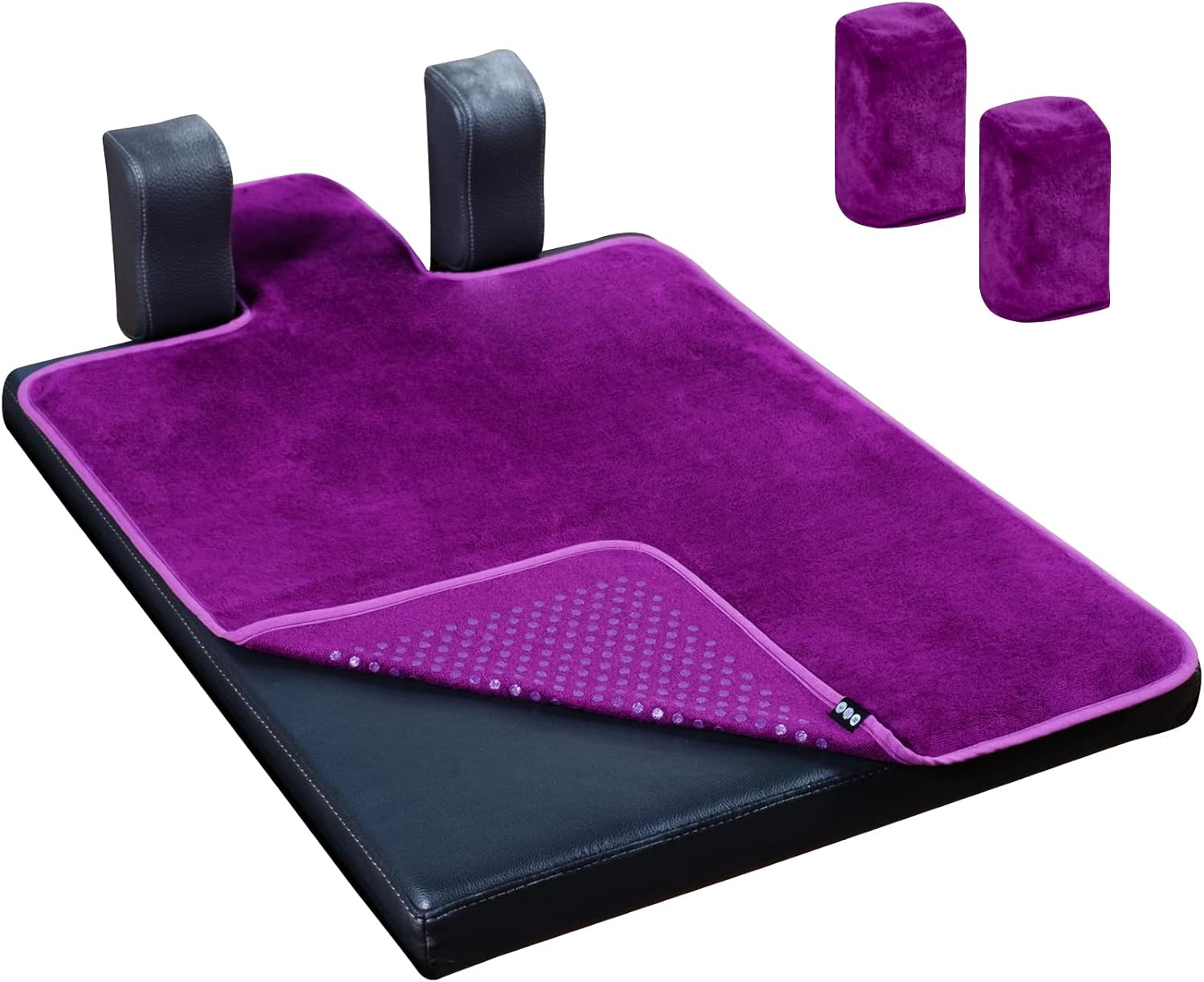Pilates Reformer Non-Slip Mat Towel (Included 2 Pcs Shoulder Block Covers)