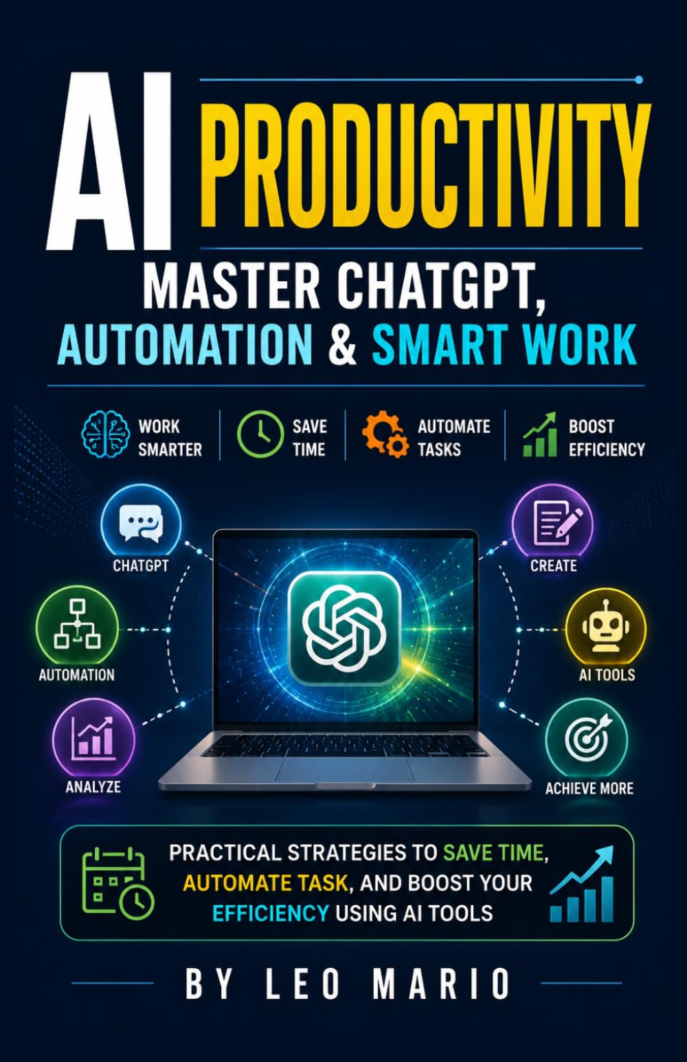 AI Productivity: Master ChatGPT, Automation & Smart Work: Practical Strategies to Save Time, Automate Tasks, and Boost Your Efficiency Using AI Tools
