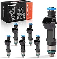 A-Premium Set of 6 Fuel Injectors for Jeep Grand Cherokee Liberty Dodge Ram 1500 Durango V6 3.7L - Replaces 0280158020
