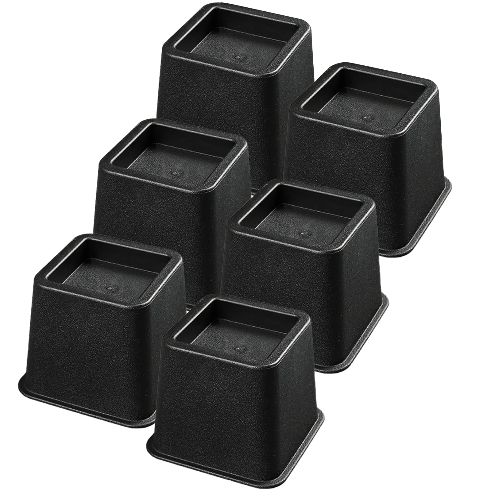 Snapklik.com : Bed Risers 3 Inch Heavy Duty, 6 Pack Bed Leg Riser ...