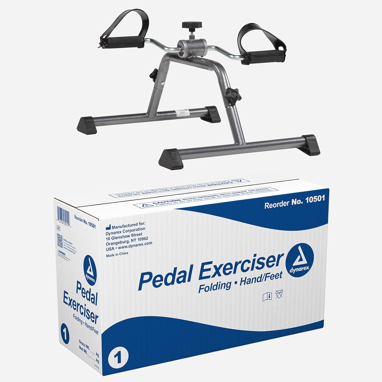 Dynarex 10501 Pedal Exerciser, Folding, 15.75" Length, 22.24" Width