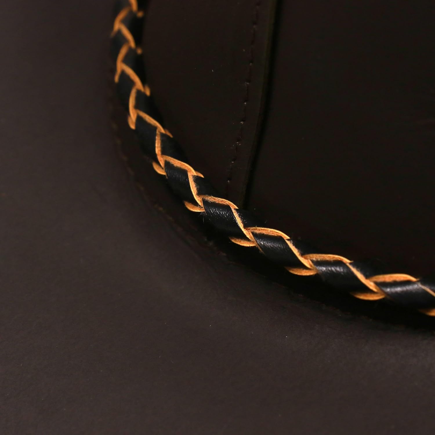 Leather Cowboy hat for Men & Women Durable Handcrafted Lightweight Shapeable Classic Western Hats for Men - Image 4