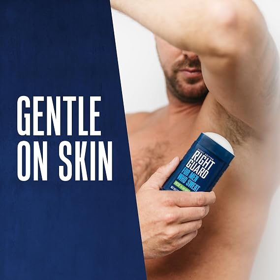 Right Guard Sport Fresh Scent Antiperspirant & Deodorant Invisible Solid - 4-in-1 Deodorant For Men, Blocks Sweat, 48-Hour Odor Protection, Quick-Drying, Long-Lasting, 2.6 oz (6 Pack)