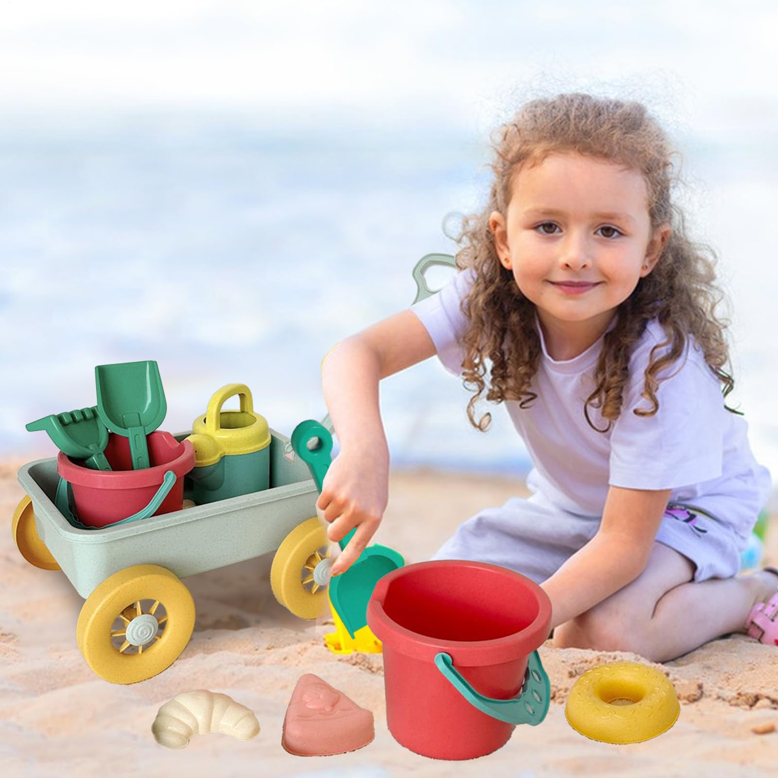 Beach Toys, Kit di costruzione di sabbia Giocattoli di sabbia di sabbia | Playset Outdoor Portable Fun Outdoor per spiaggia da mare fuori dal campeggio