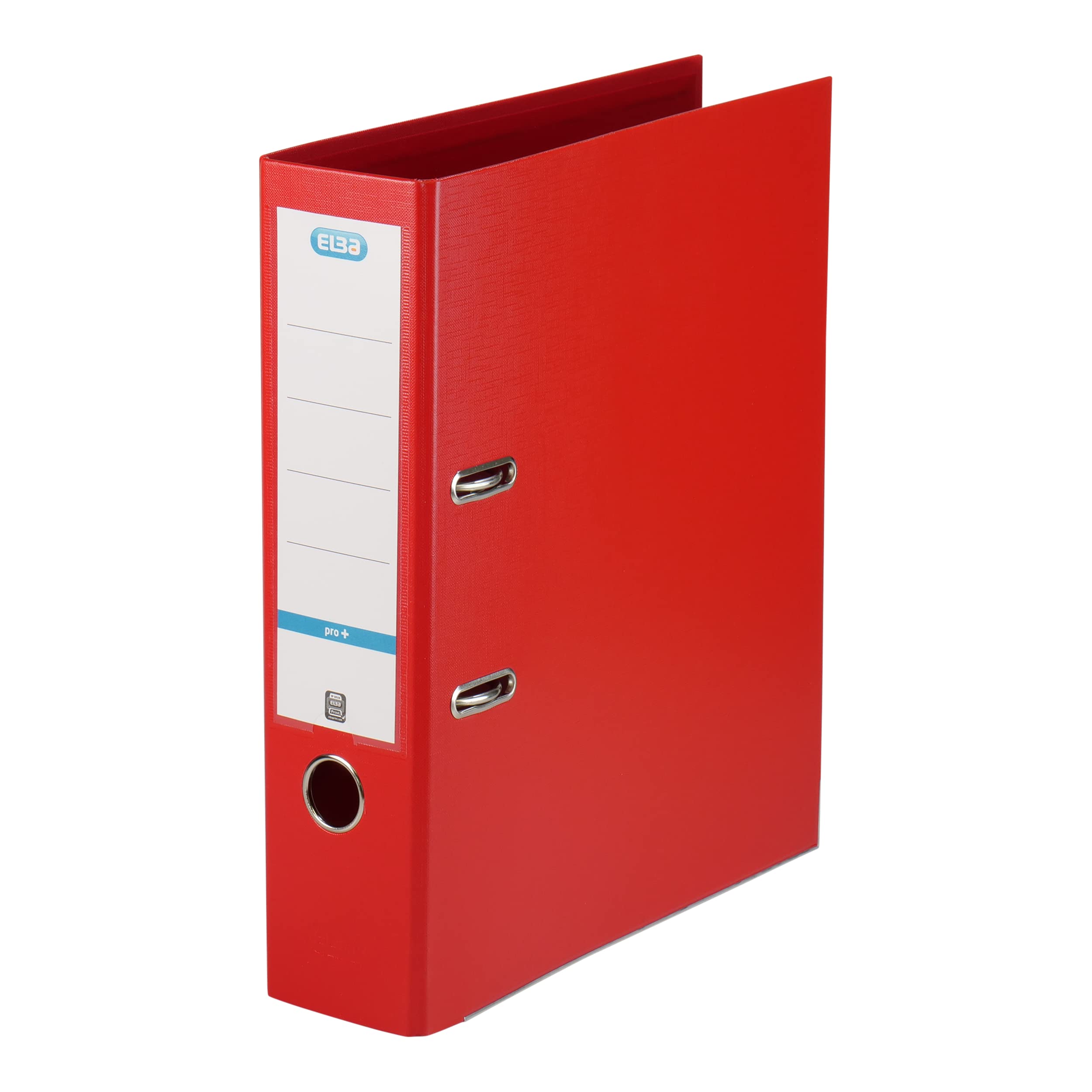 Elba Premium Akten-Ordner A4, smart Pro plus, 8 cm breit, Kunststoff Ordner, rot, 10 Stück