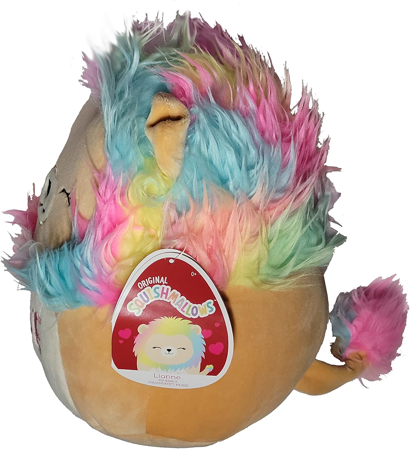 Squishmallows Official Kellytoy Valentines Squad Squishy Soft Plush Toy Animal (8 Inch, Lianne Lion)