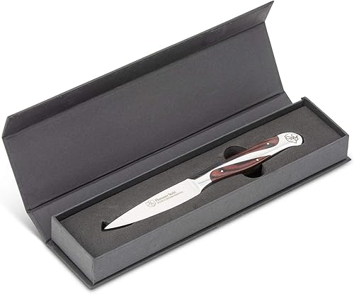 Miniatura 3 de Hammer Stahl Cuchillo de pelar de 3.5 pulgadas, acero alemán de alto carbono, cuchillo de cocina pequeño afilado para verduras y frutas, mango